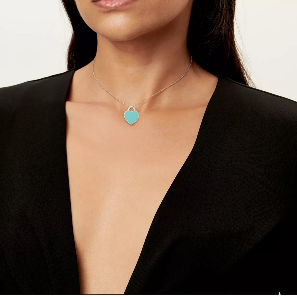 Tiffany & Co. Silver Heart Tag Necklace - Picture 3 of 12